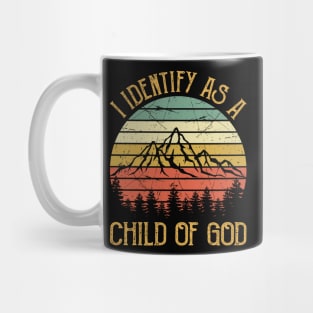Vintage Christian I Identify As A Child Of God Mug
